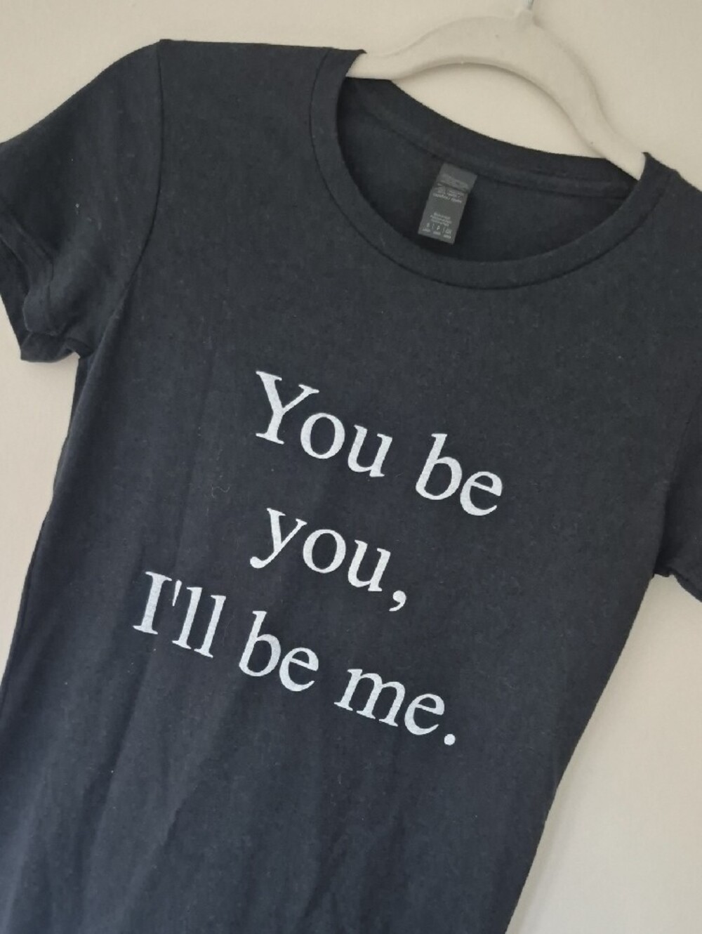 Black Graphic Tee "You be you, I'll be me." - Picture 2 of 4
